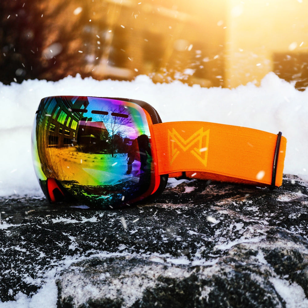 'Orange Paradise' Snow Goggles - Magari Wear