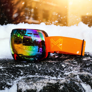 
                  
                    Load image into Gallery viewer, &amp;#39;Orange Paradise&amp;#39; Snow Goggles - Magari Wear
                  
                